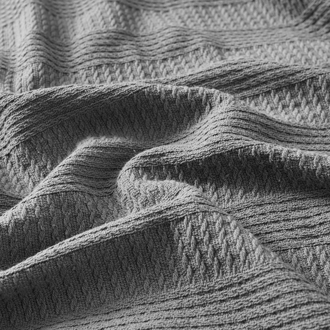 Rope Stripe Cotton Blanket