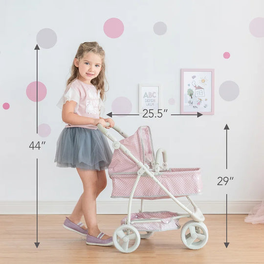 Olivia'S Little World Doll 2-In-1 Convertible Stroller