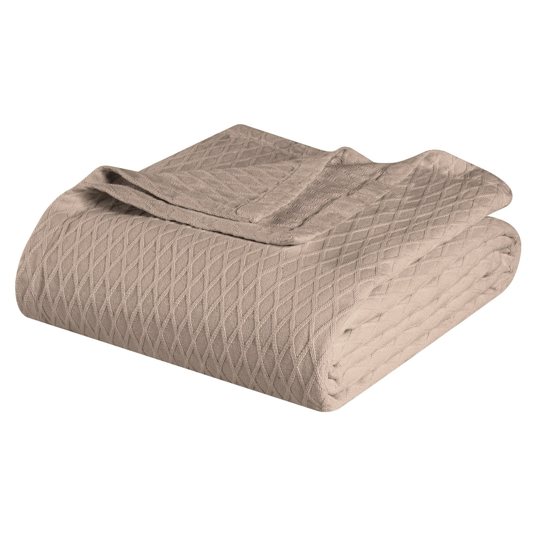 Diamond Weave All-Season Bedding Cotton Blanket