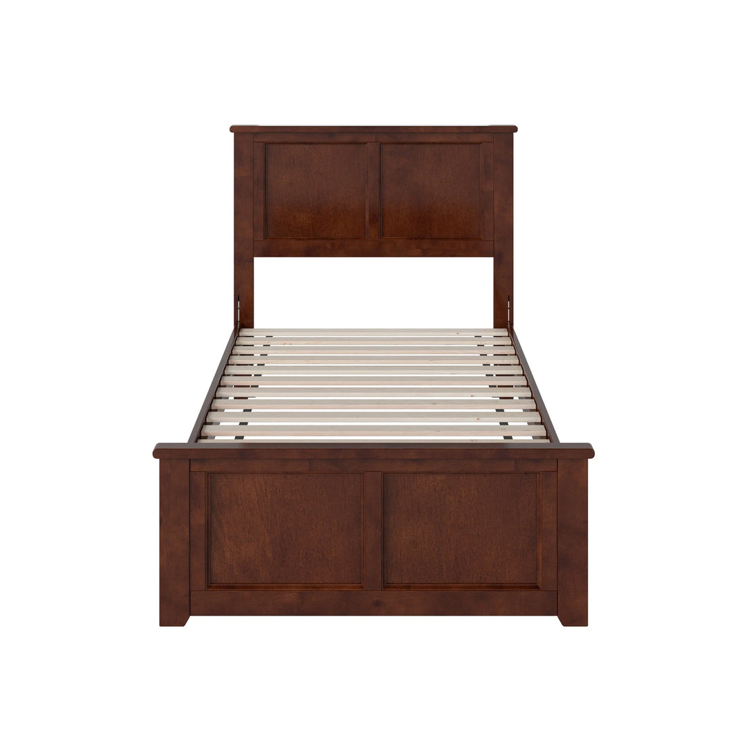 Charlotte Solid Wood Low Profile Platform Bed with Matching Footboard
