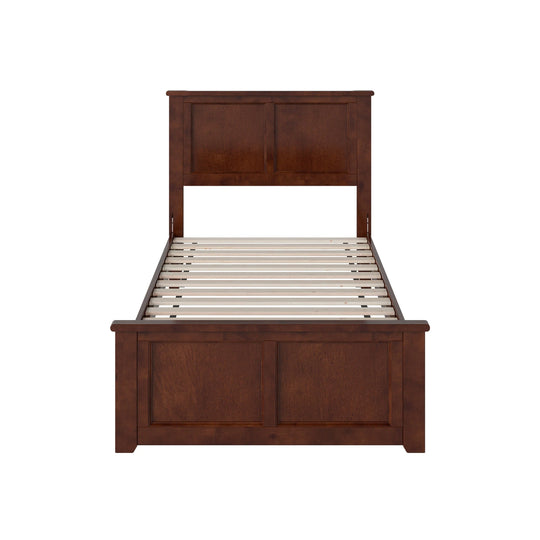 Charlotte Solid Wood Low Profile Platform Bed with Matching Footboard