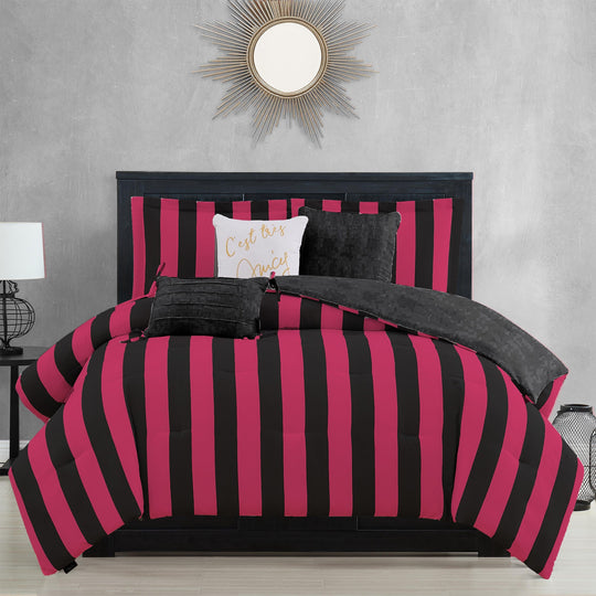 Juicy Reversible Cabana Stripe Bedding Set