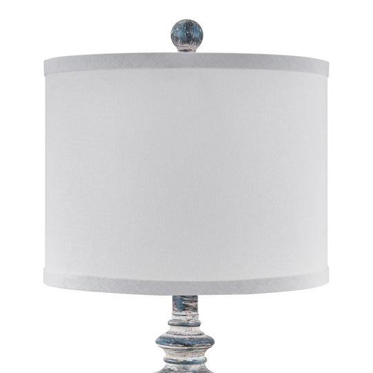 22" Rustic Table Lamp Set with Fabric Shade(Set of 2) - W11" * H 22"