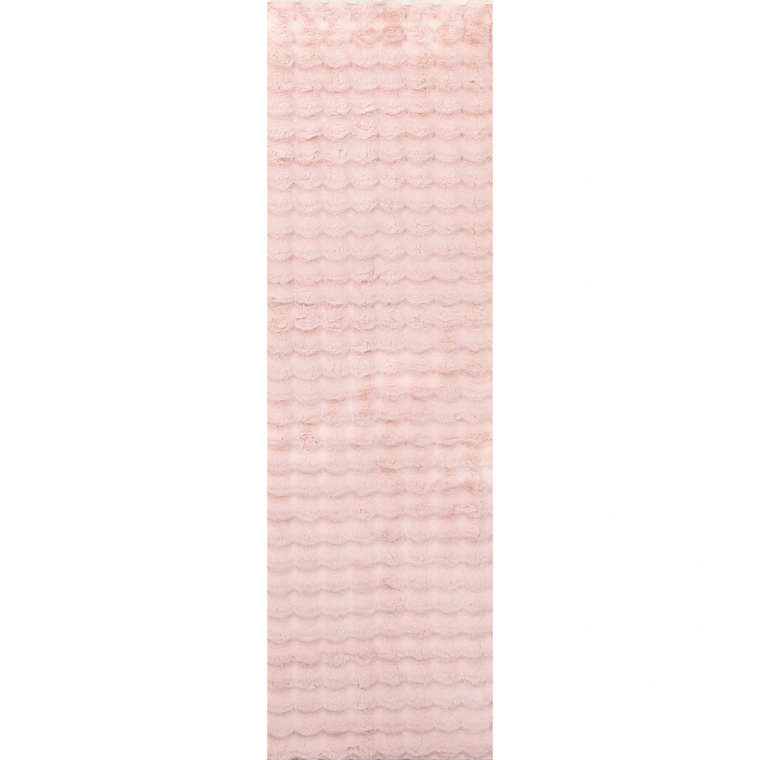 Jeni Solid Plush Machine Washable Area Rug