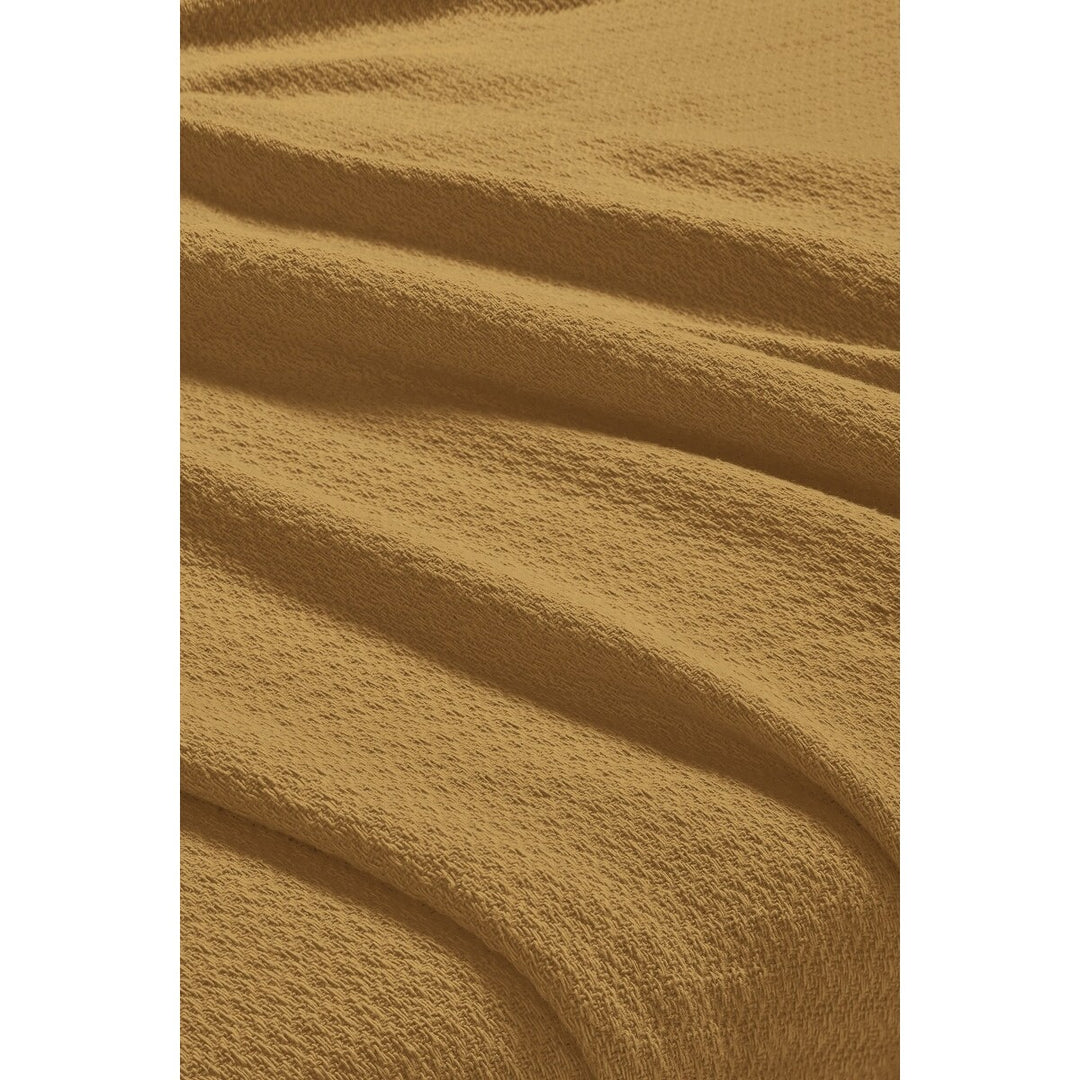 Waffle Weave Honeycomb Knit Soft Cotton Blanket