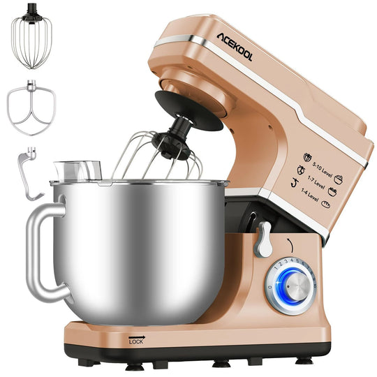 7.5 Quarts 10 Speed Tilt Head Kitchen Stand Mixer