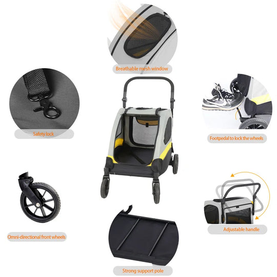Foldable Pet Stroller