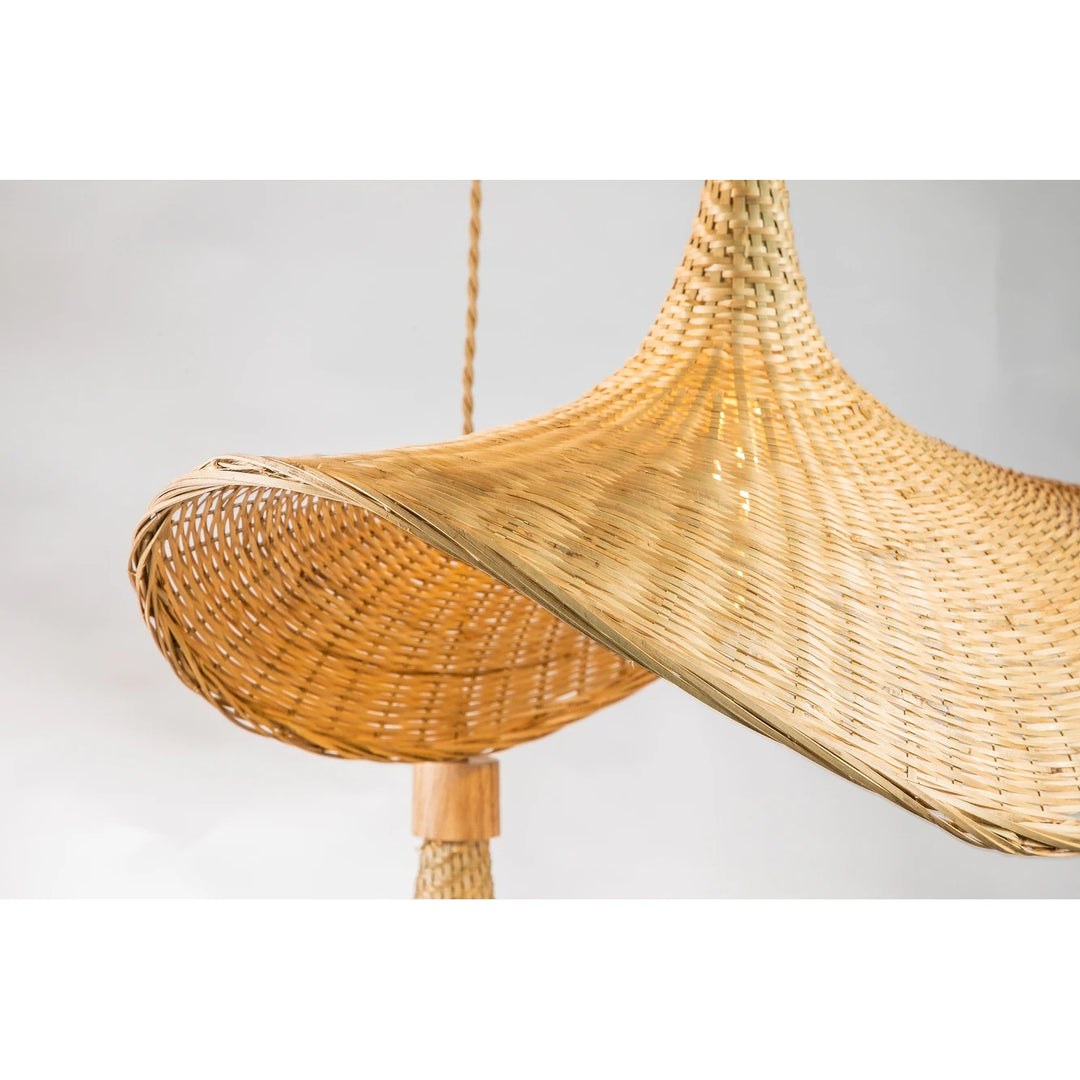 Three Lights Unique Rattan Pendant Light
