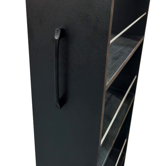 7-Tier Rolling Storage Shelf, Modern Pull-Out Organizer with Single-Sided Access for Kitchen, Living Room, Pantry