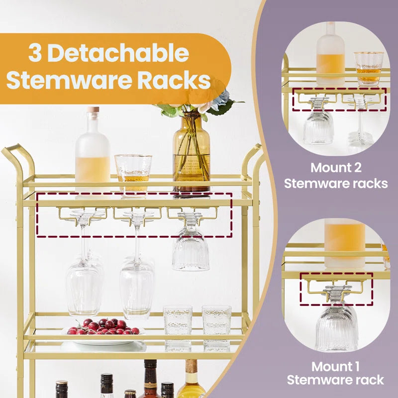 3-Tier Bar Cart