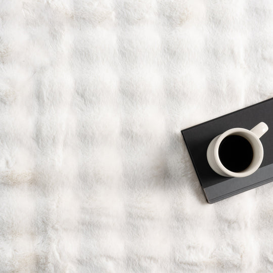 Jeni Solid Plush Machine Washable Area Rug