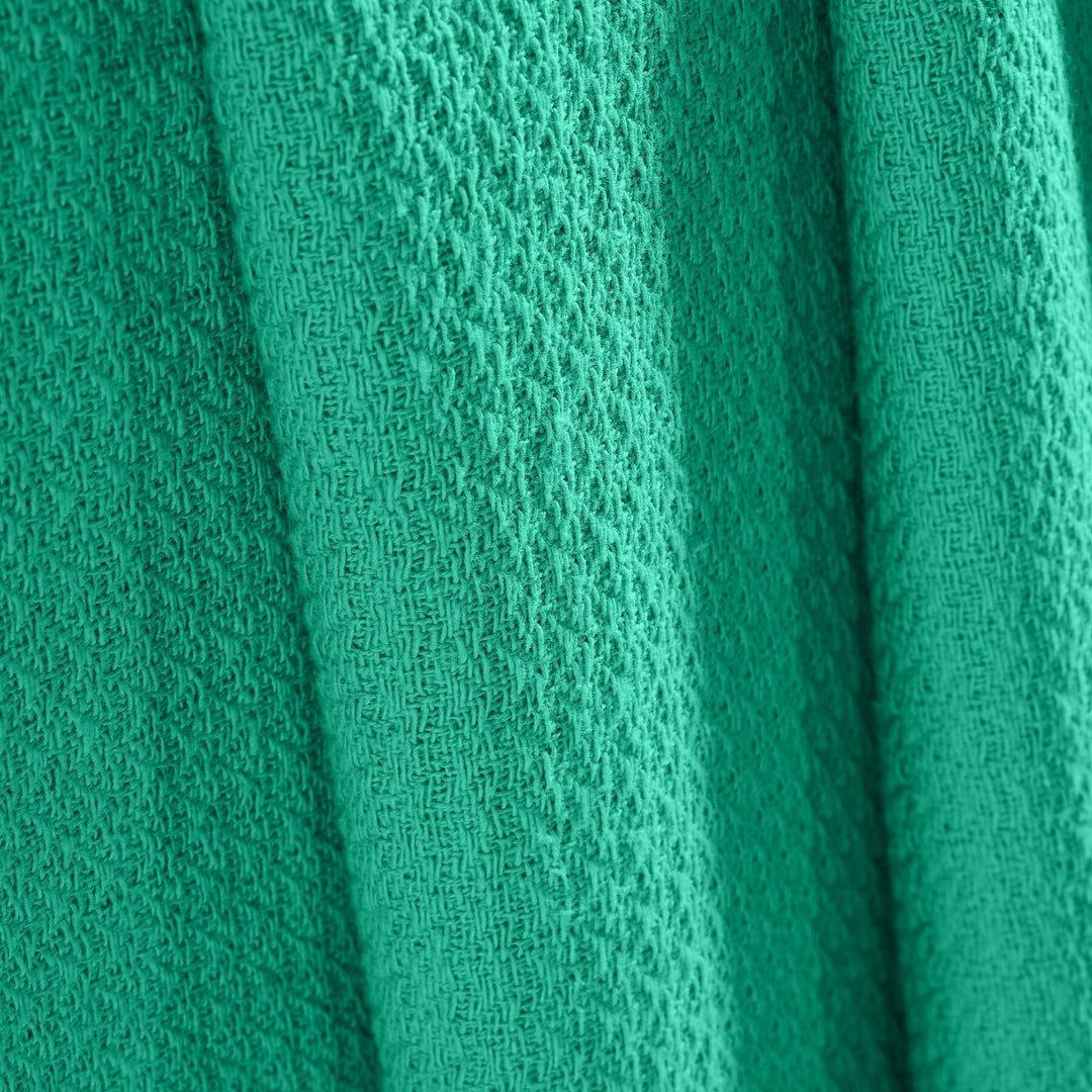Waffle Weave Honeycomb Knit Soft Cotton Blanket