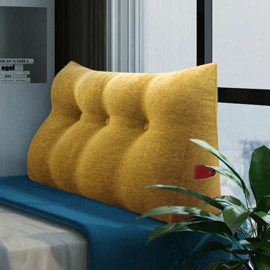 Bed Rest Wedge Reading Pillow Headboard Back Support Cushion