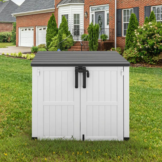 51.1''W Outdoor Resin Horizontal Storage Shed-280 Gallon