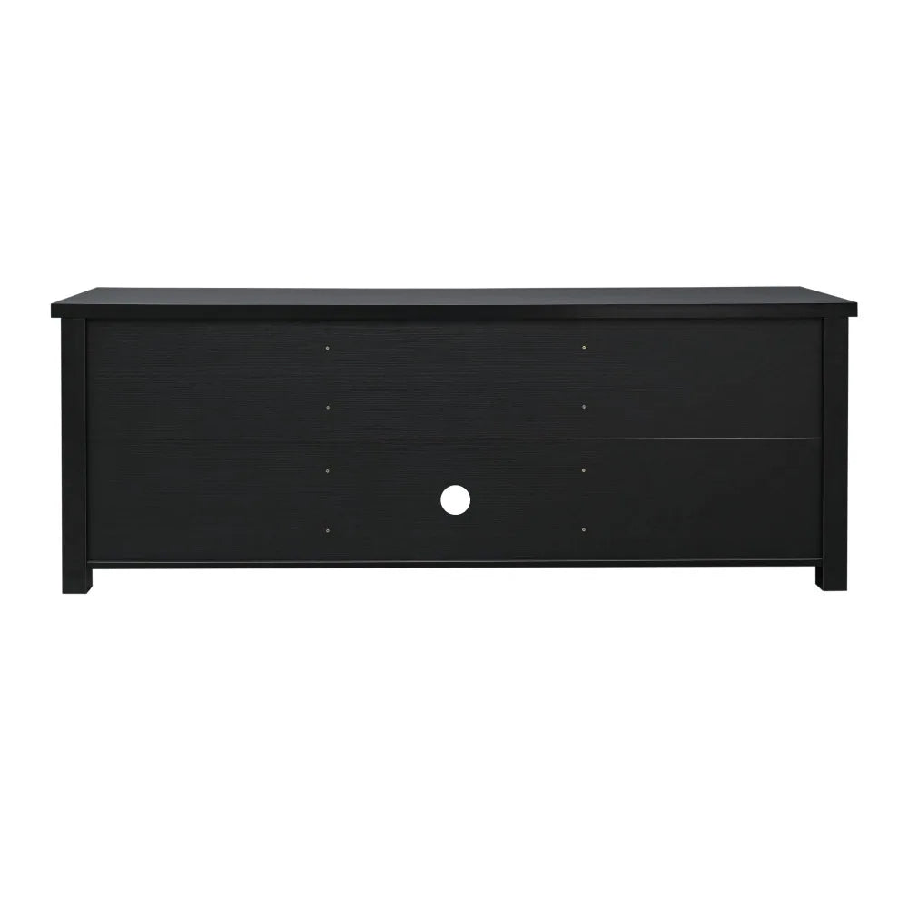 Classic TV Stand for up to 80" Tvs-Glass Fronted Doors-Modern Finish - 65"W X 16"D X 23.625"H
