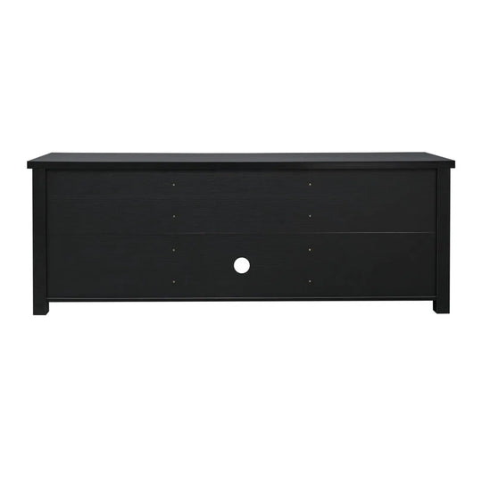 Classic TV Stand for up to 80" Tvs-Glass Fronted Doors-Modern Finish - 65"W X 16"D X 23.625"H