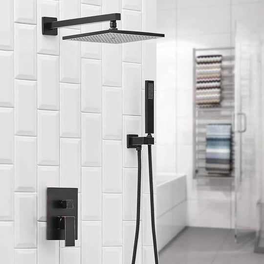 Rain Shower Faucet System Head Oil Rubbed Bronze with 10 Inch