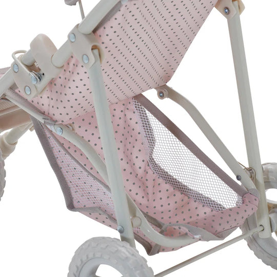 Olivia'S Little World Doll Jogging-Style Stroller, Pink/Cream/Gray