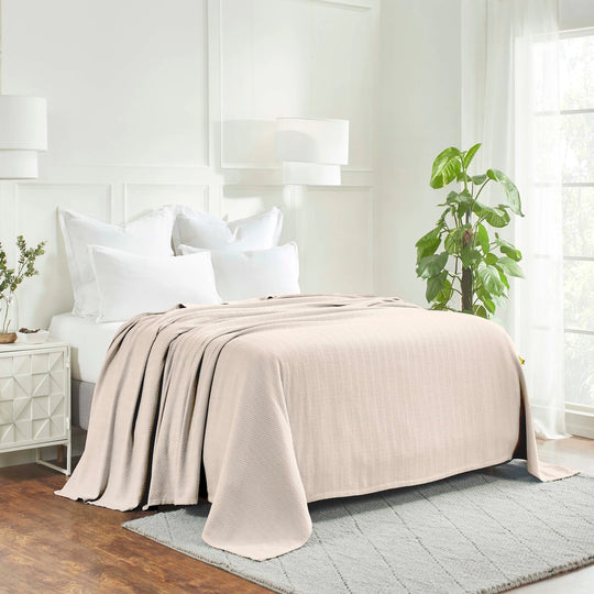 Metro Zig-Zag Chevron All-Season Bedding Cotton Blanket