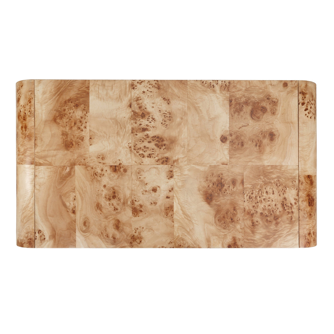 NPD Furniture Adriel Burl Wood Coffee Table