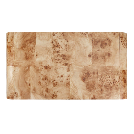 NPD Furniture Adriel Burl Wood Coffee Table