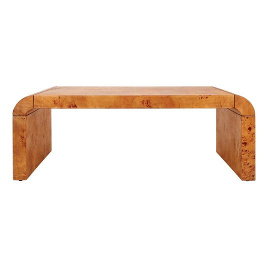 NPD Furniture Adriel Burl Wood Coffee Table