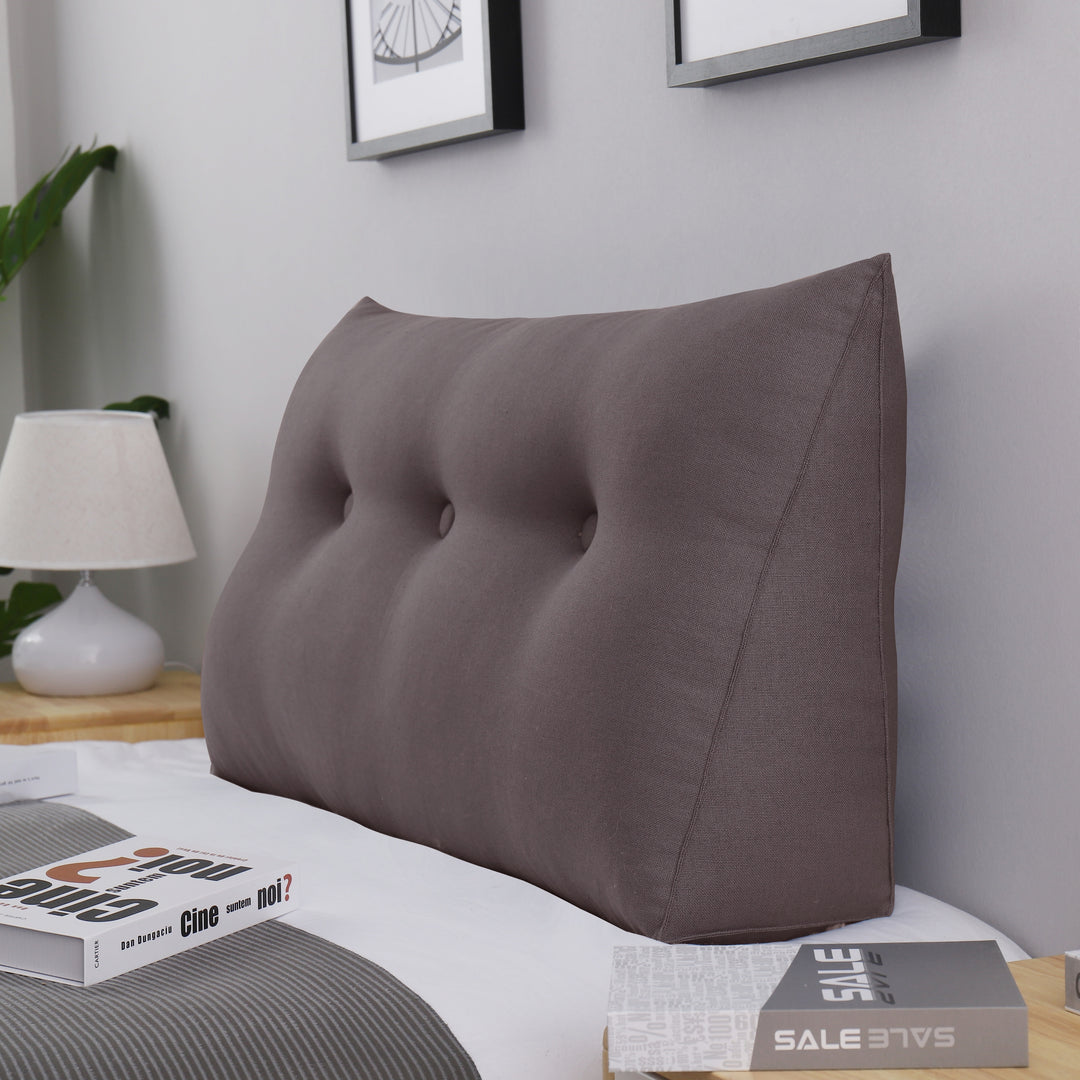 Bed Rest Wedge Reading Pillow Headboard Back Support Cushion