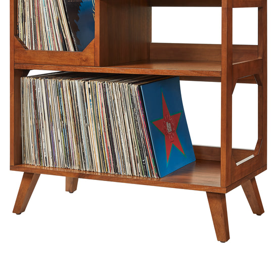 Crosley Asheville Medium Record Player Stand with Vinyl Storage