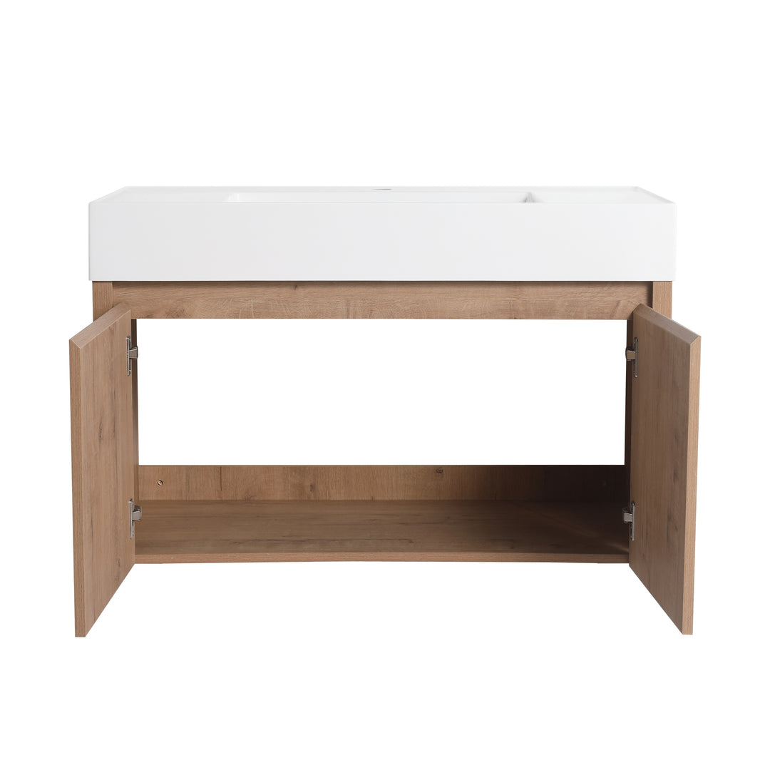 Bathroom Vanity with Sink in 24/30/36 Inch, Floating Bathroom Vanity with Soft Close Door