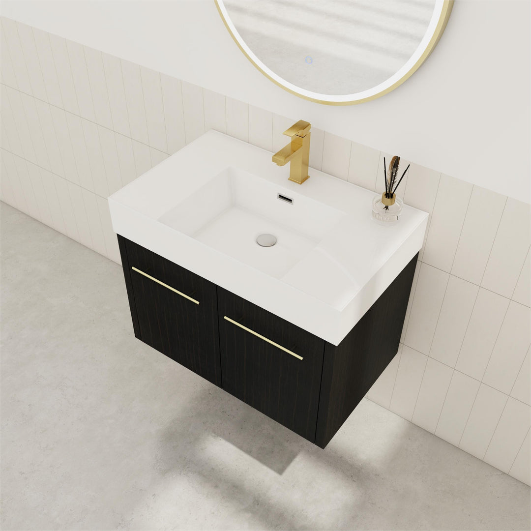 Bathroom Vanity with Sink in 24/30/36 Inch, Floating Bathroom Vanity with Soft Close Door