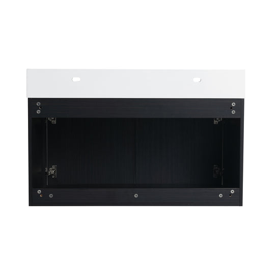 Bathroom Vanity with Sink in 24/30/36 Inch, Floating Bathroom Vanity with Soft Close Door