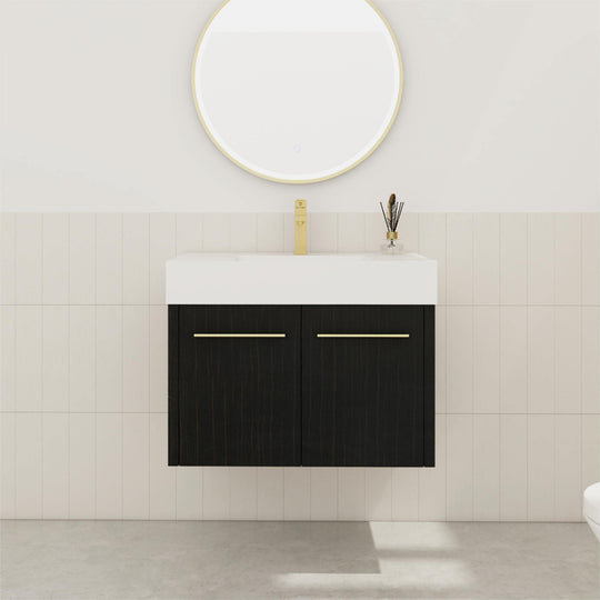 Bathroom Vanity with Sink in 24/30/36 Inch, Floating Bathroom Vanity with Soft Close Door