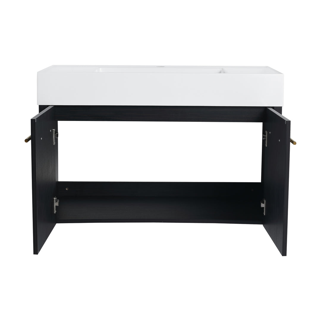 Bathroom Vanity with Sink in 24/30/36 Inch, Floating Bathroom Vanity with Soft Close Door