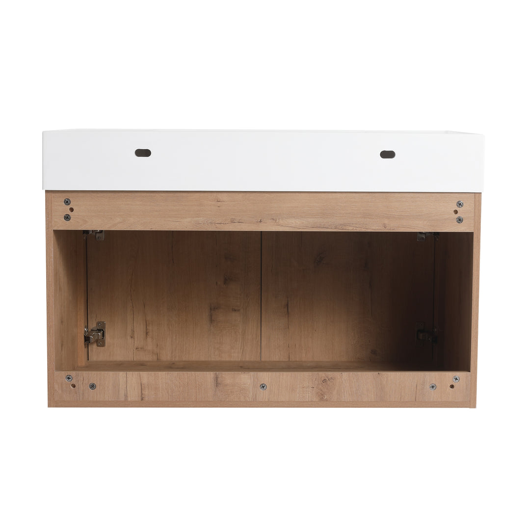 Bathroom Vanity with Sink in 24/30/36 Inch, Floating Bathroom Vanity with Soft Close Door