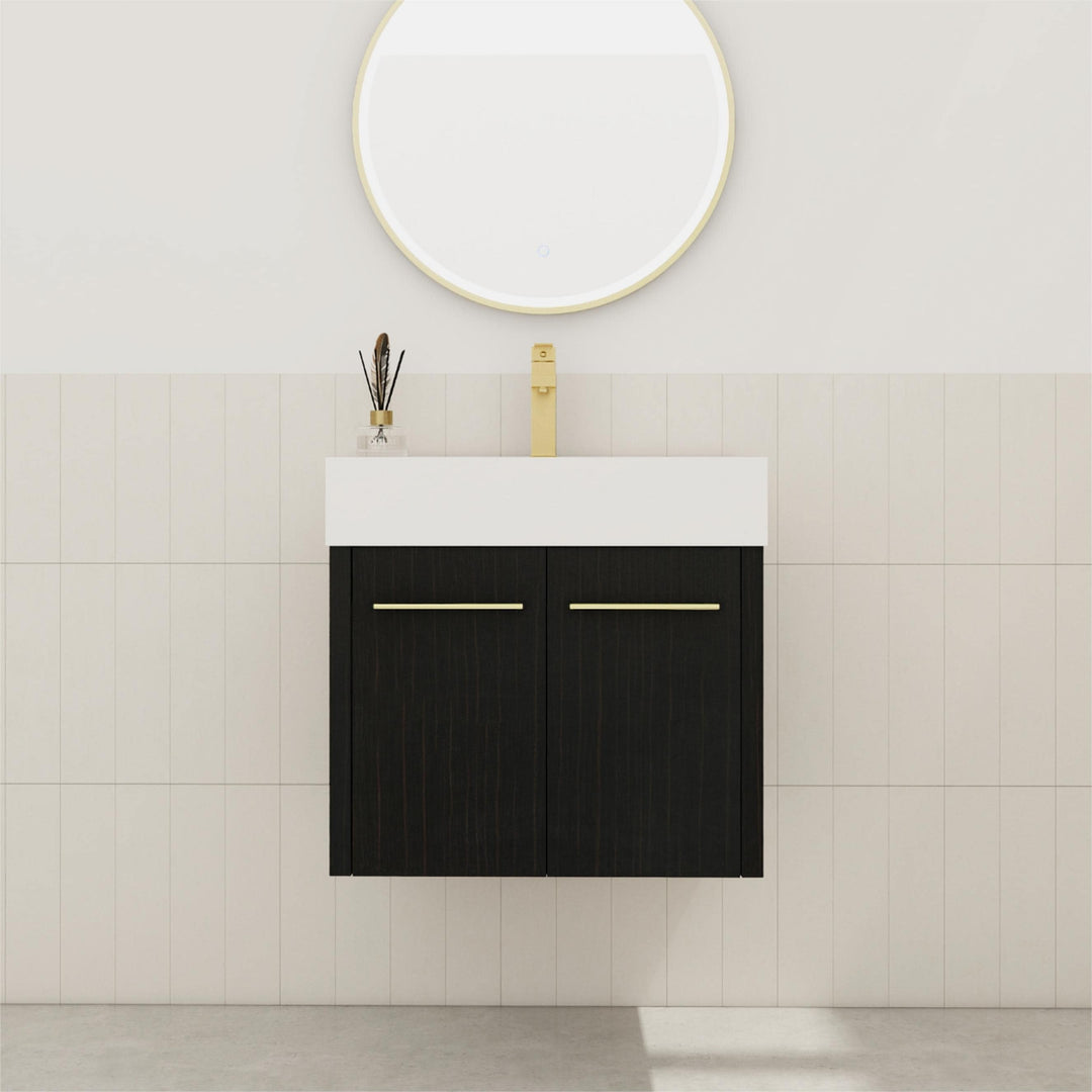 Bathroom Vanity with Sink in 24/30/36 Inch, Floating Bathroom Vanity with Soft Close Door