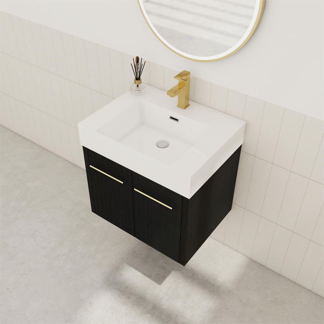 Bathroom Vanity with Sink in 24/30/36 Inch, Floating Bathroom Vanity with Soft Close Door