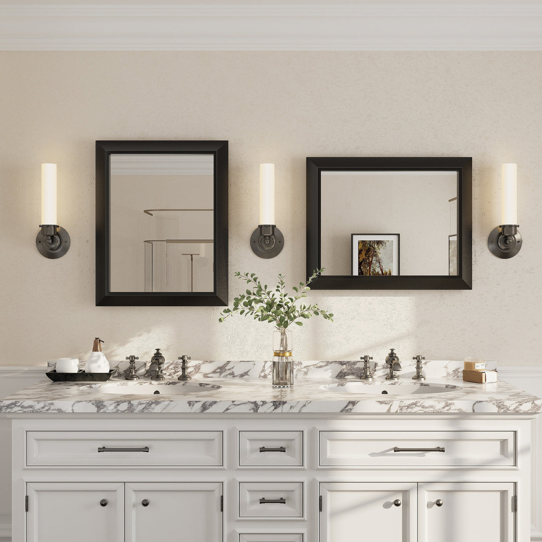 5-Year Warranty Full Size Farmhouse Beveled Metal Rectangle Wall Bathroom Vanity Mirrors