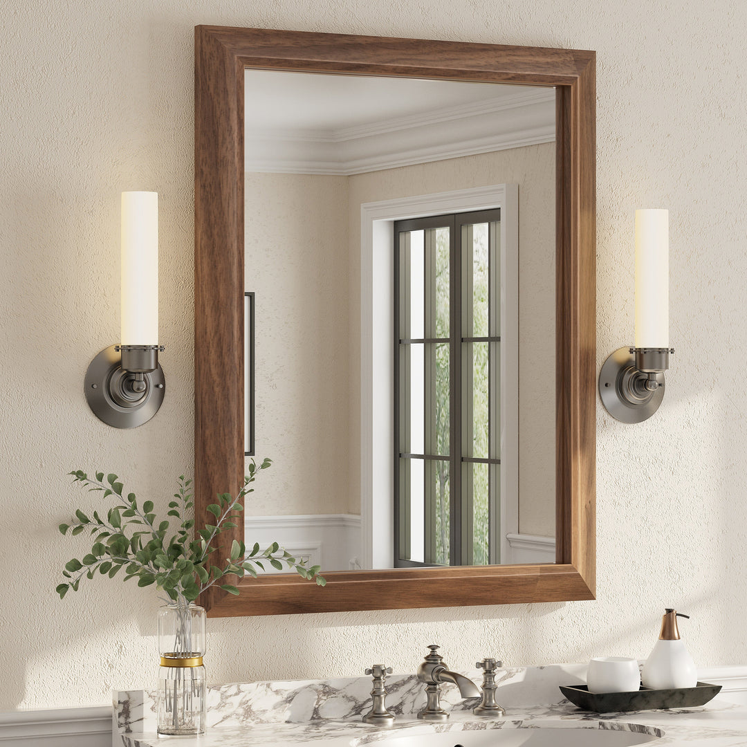 5-Year Warranty Full Size Farmhouse Beveled Metal Rectangle Wall Bathroom Vanity Mirrors