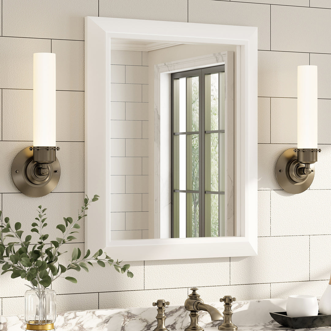 5-Year Warranty Full Size Farmhouse Beveled Metal Rectangle Wall Bathroom Vanity Mirrors