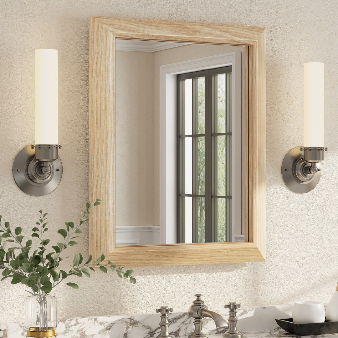 5-Year Warranty Full Size Farmhouse Beveled Metal Rectangle Wall Bathroom Vanity Mirrors