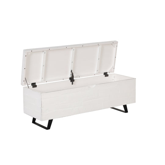 Broadmore 46-Inch Acacia Wood Storage Bench