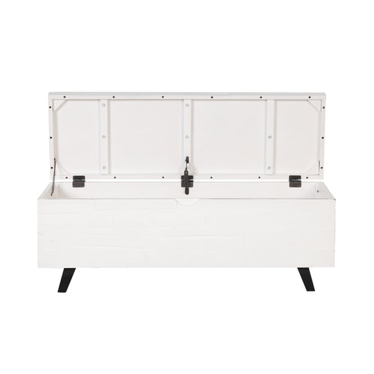 Broadmore 46-Inch Acacia Wood Storage Bench