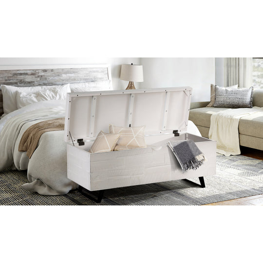 Broadmore 46-Inch Acacia Wood Storage Bench
