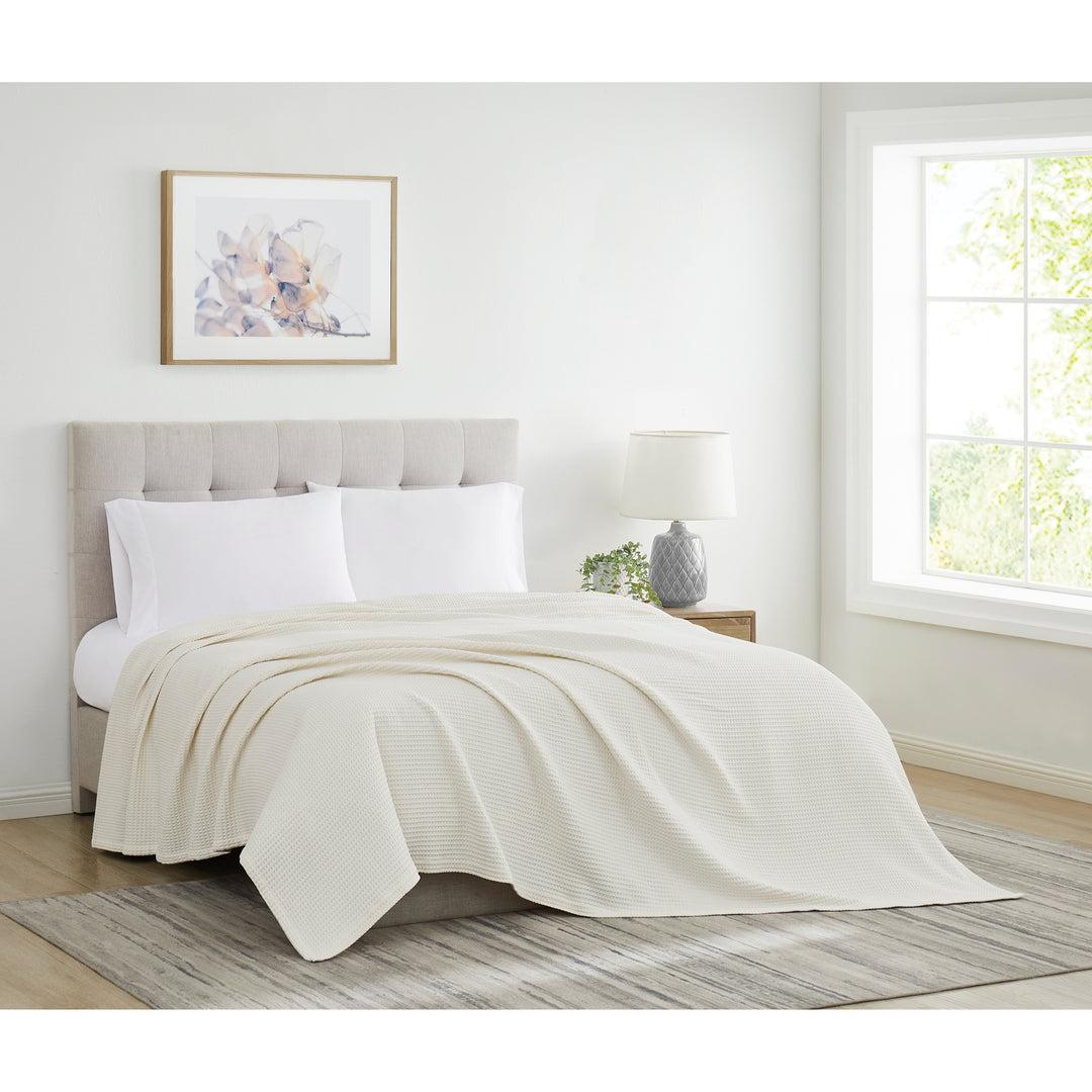 Heritage Cotton Waffle Blanket and Throw