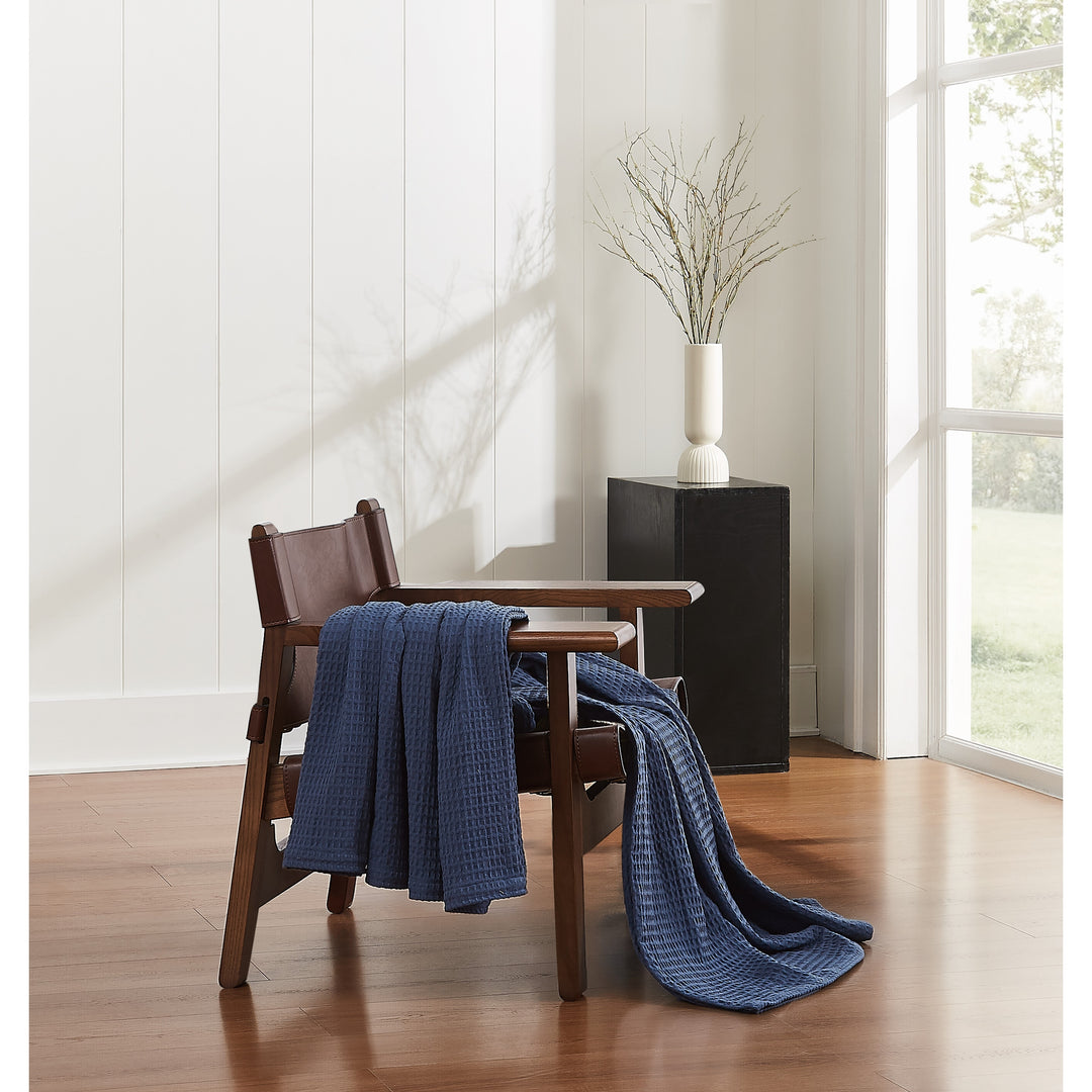 Heritage Cotton Waffle Blanket and Throw