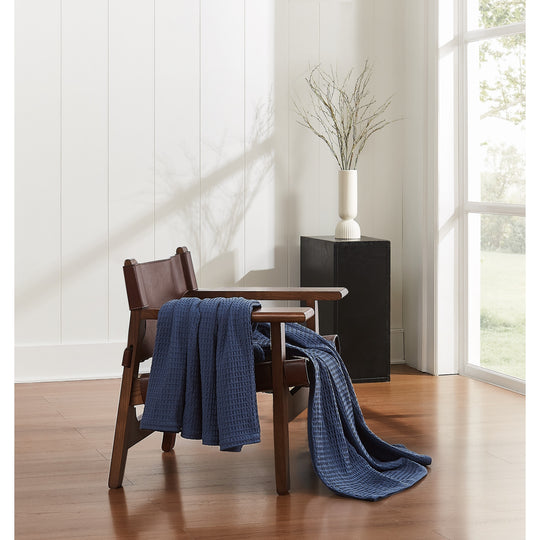 Heritage Cotton Waffle Blanket and Throw