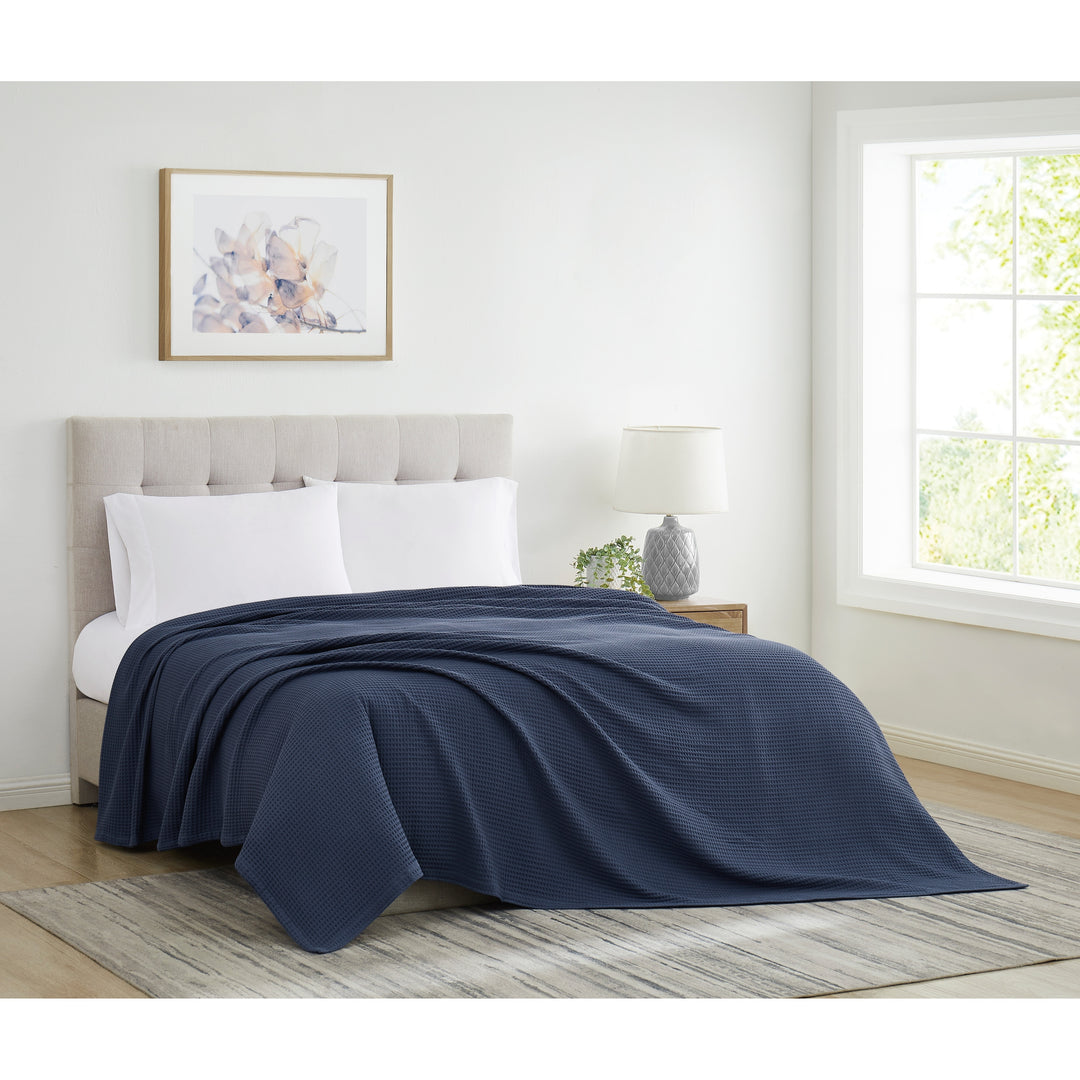 Heritage Cotton Waffle Blanket and Throw
