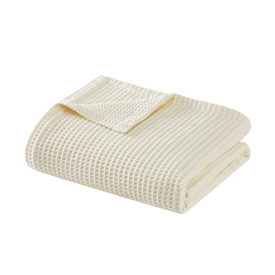 Heritage Cotton Waffle Blanket and Throw