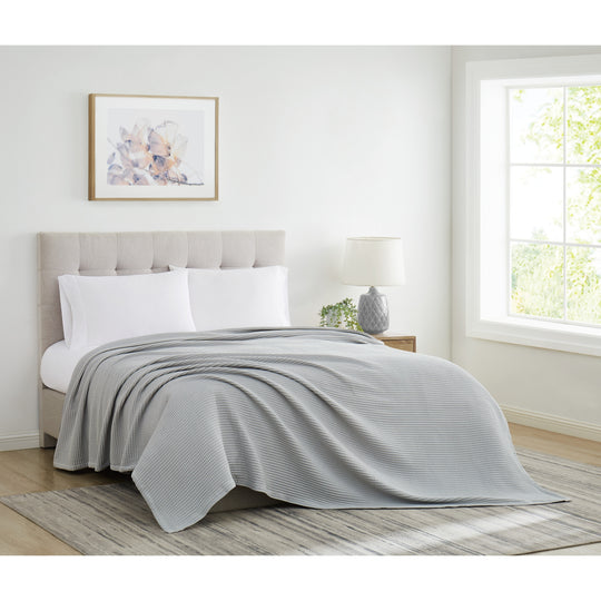 Heritage Cotton Waffle Blanket and Throw