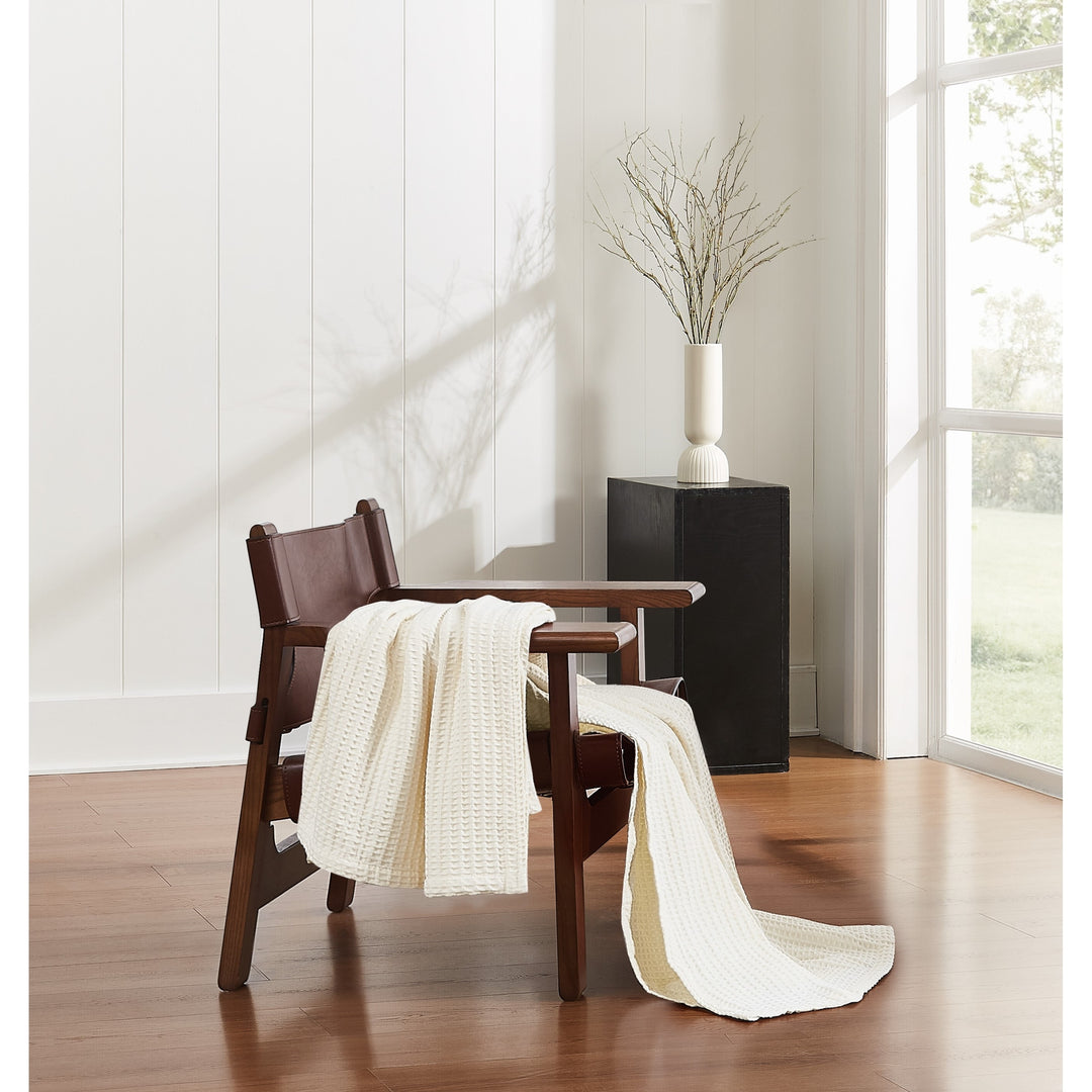 Heritage Cotton Waffle Blanket and Throw